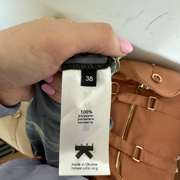 Lake Studio Satin Maxi Dress Sz 38 Black Floral Print V-neck Long Sleeves - Picture 3 of 10